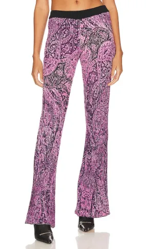 HEMANT AND NANDITA Flared Pants in Purple