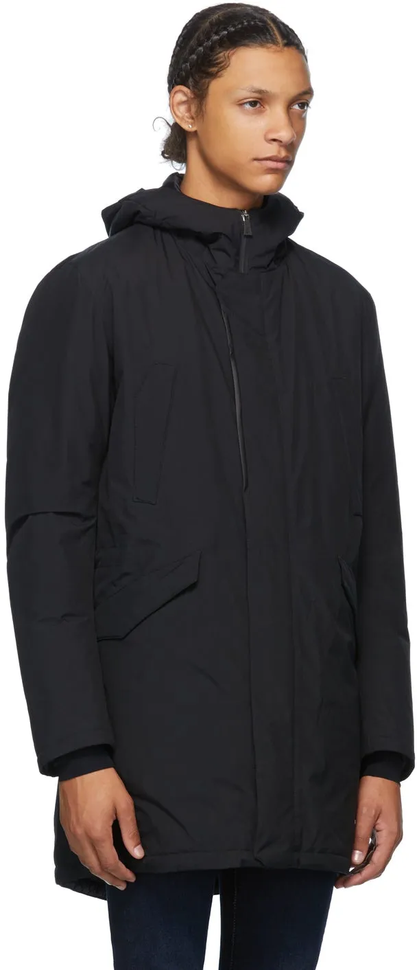 Herno Black Down Parka Jacket