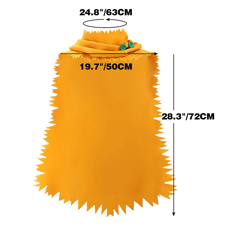 Hero Cosplay Capes Yellow Scarf Cloak Men Halloween Costume Accessories