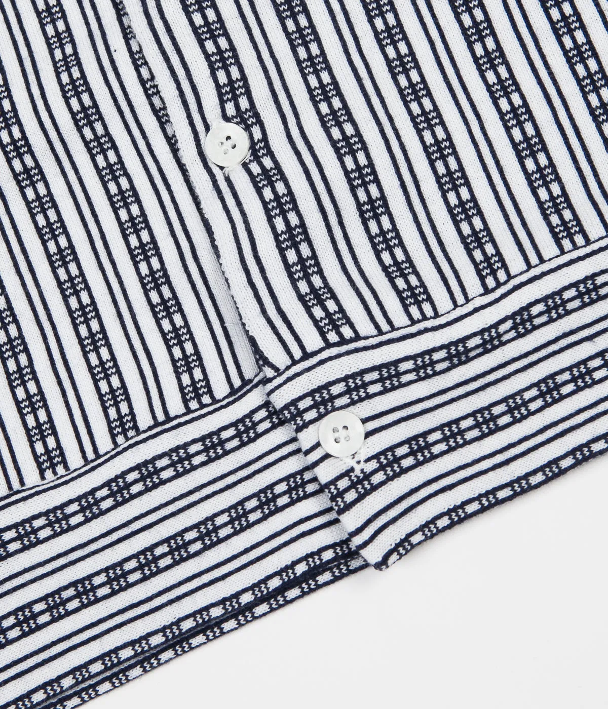 Hockey Hill Cardigan - White / Navy