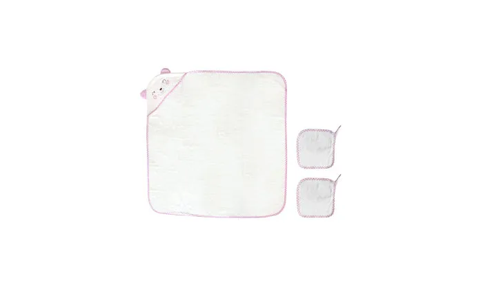 Hooded Bath Towel - Cute Soft Blanket with Washcloths