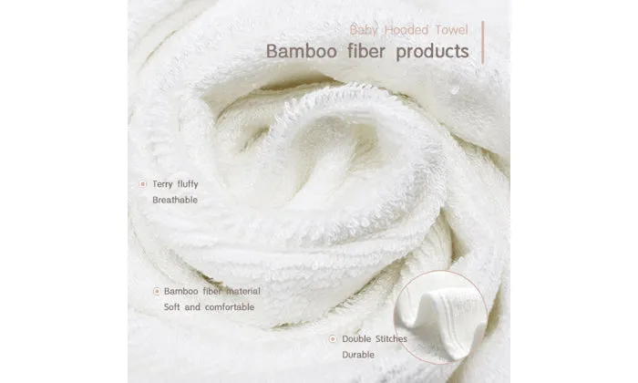 Hooded Bath Towel - Cute Soft Blanket with Washcloths