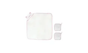 Hooded Bath Towel - Cute Soft Blanket with Washcloths