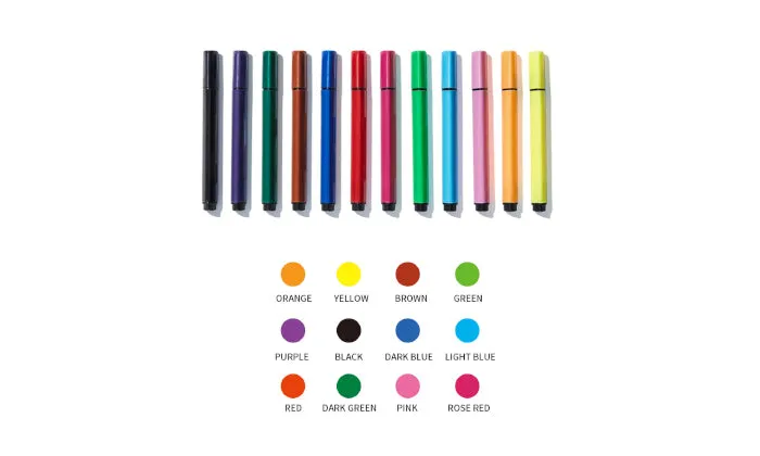 JIELISI 12 Colours Watercolour Markers