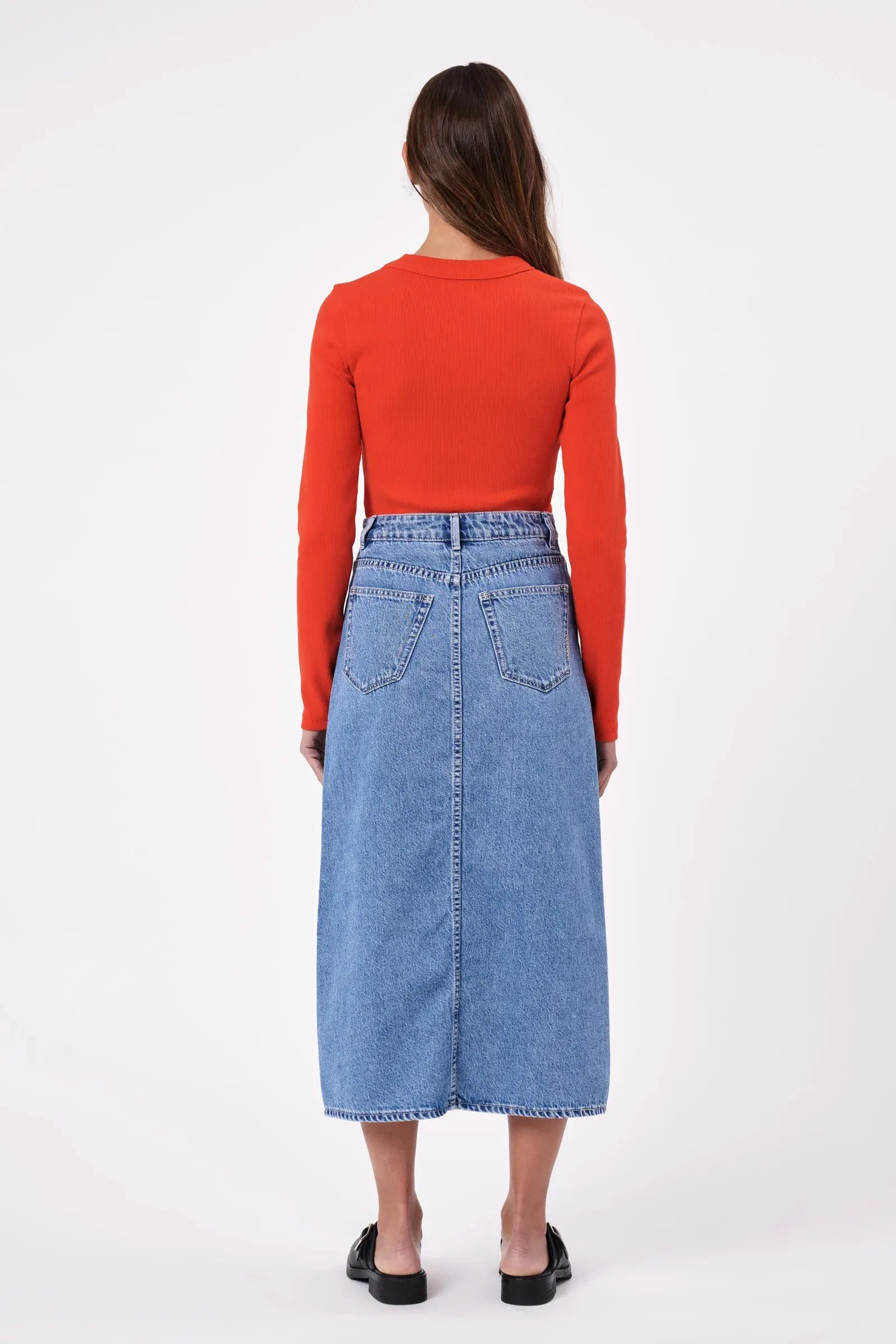 Jonesy Long Sleeve - Vermillion