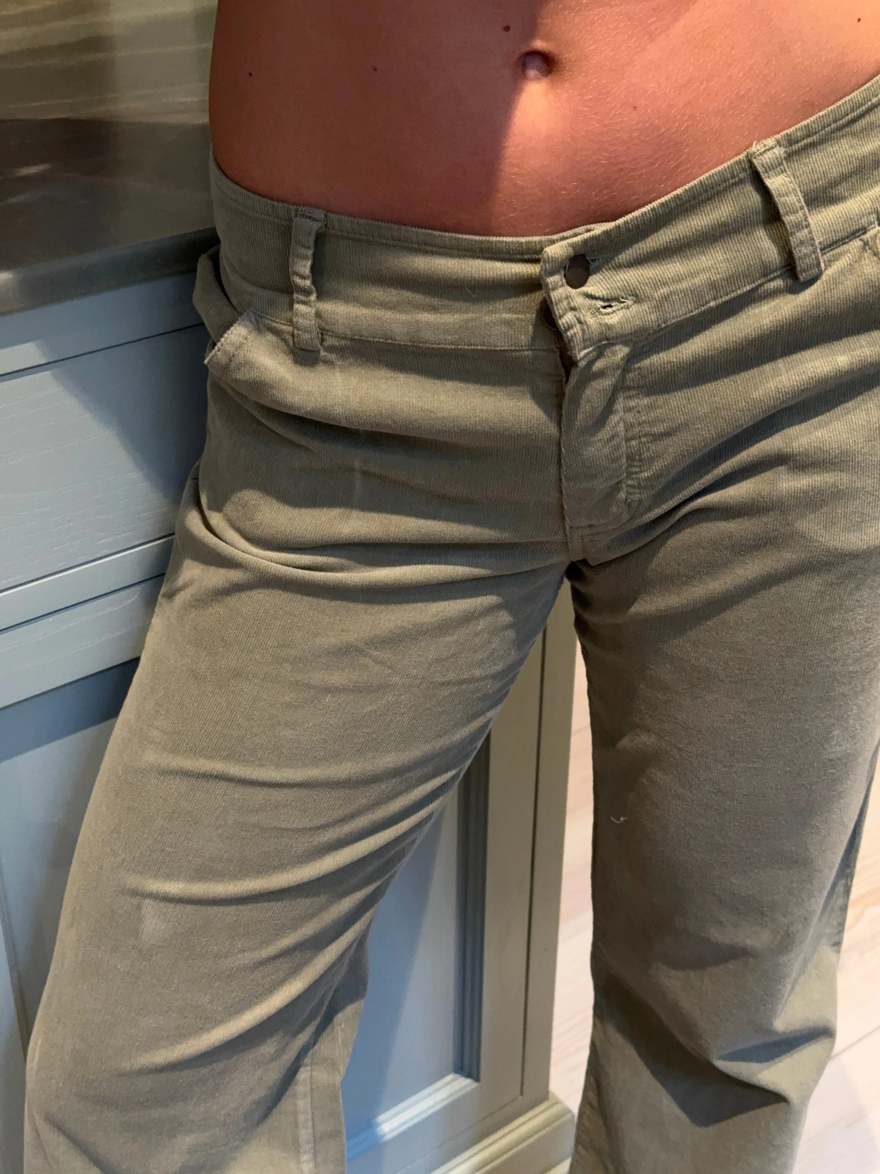 Karla corduroy pants - Khaki green