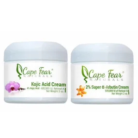 Kojic Acid Cream and 2% Super a-Arbutin Cream Combo Deal - Save $6!