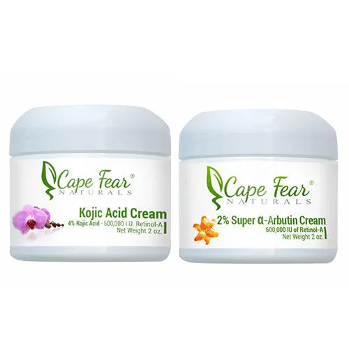 Kojic Acid Cream and 2% Super a-Arbutin Cream Combo Deal - Save $6!