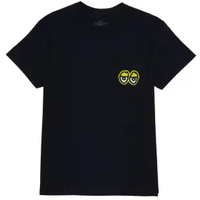 Krooked Strait Eyes Pocket T-Shirt - Black/Black/White