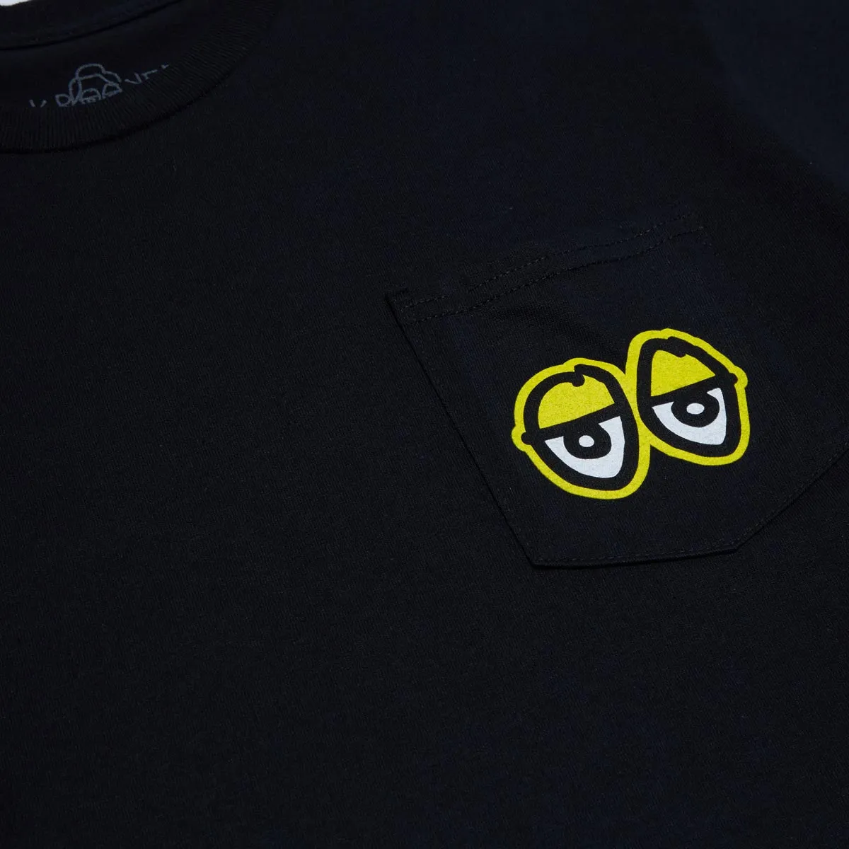 Krooked Strait Eyes Pocket T-Shirt - Black/Black/White
