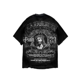 La Familia C/O Protect The Family “Jesus” Tee Vintage Black