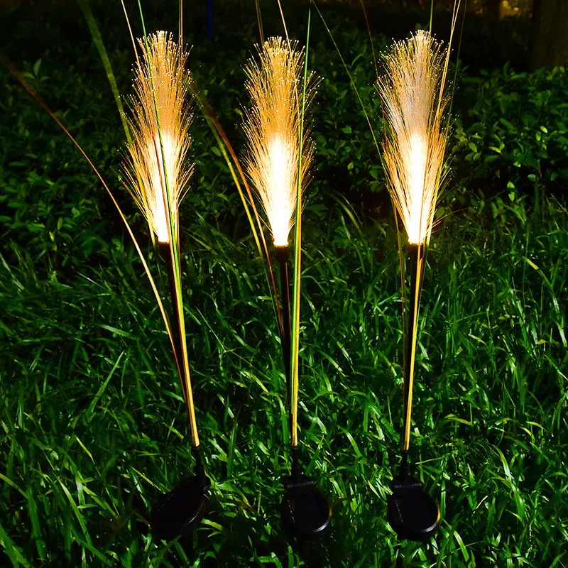 LED Solar Fiber Optic Reed Lights