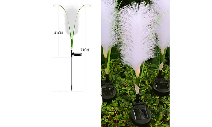 LED Solar Fiber Optic Reed Lights