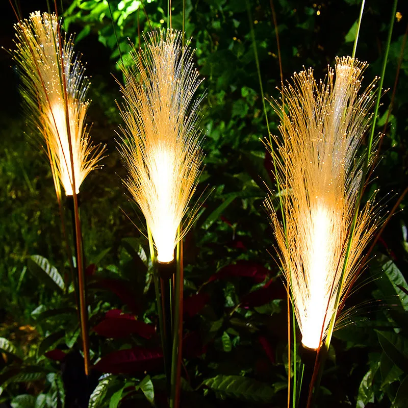 LED Solar Fiber Optic Reed Lights
