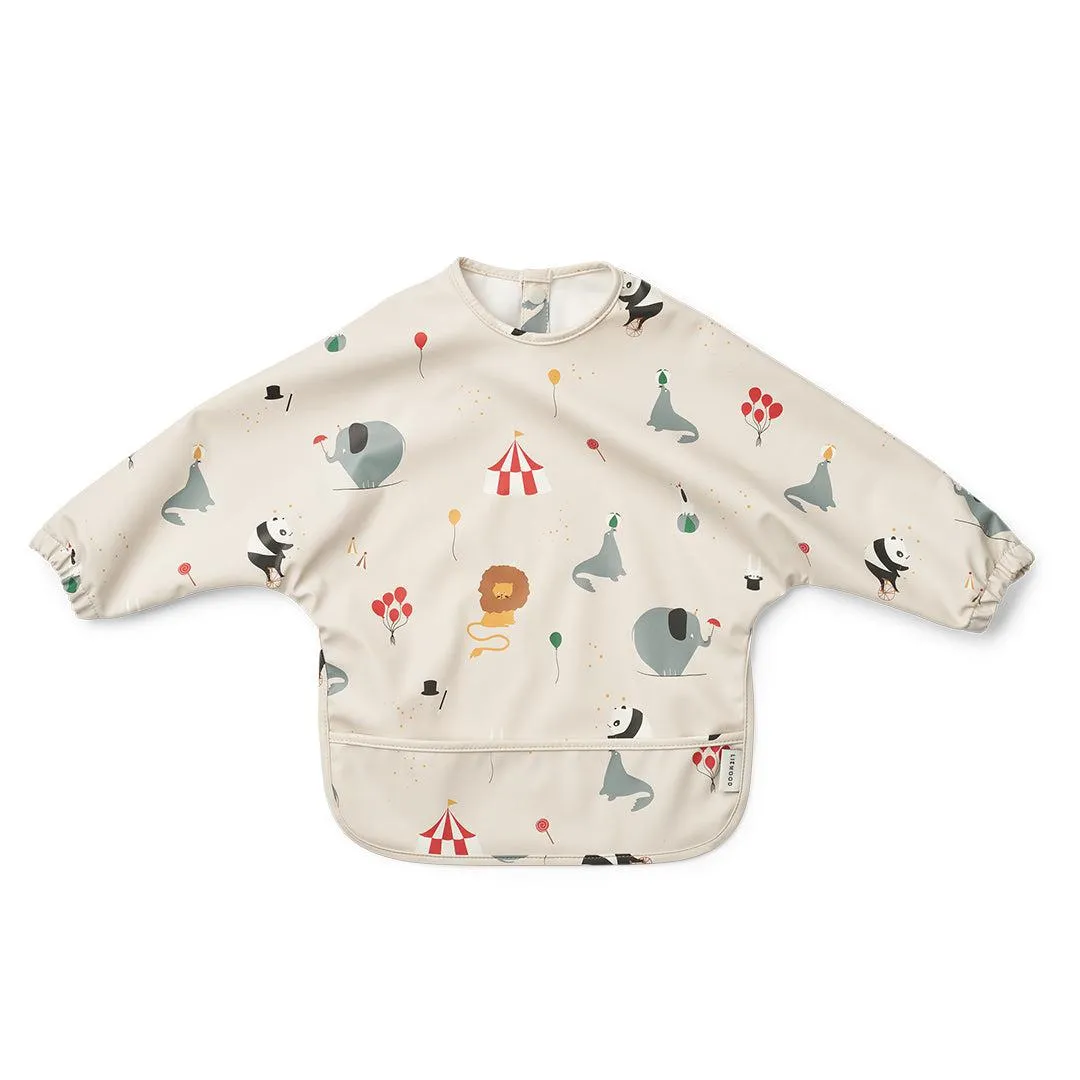 Liewood Merle Printed Cape Bib - Circus / Sandy