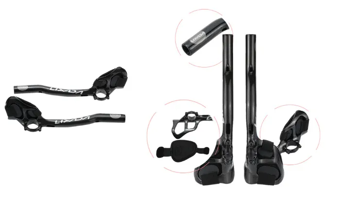 Lixada Carbon Fiber Road Bike Bicycle Aero Bar 31.8mm