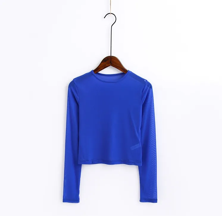 Long Sleeve Bright Colour Top