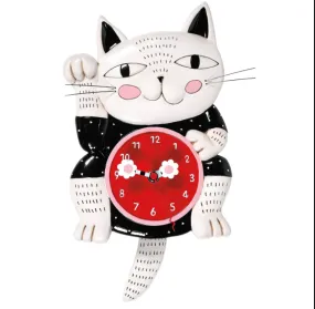 Lucky Cat Clock