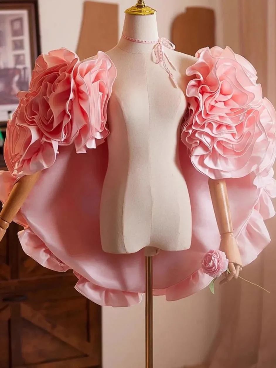 Luxury Short Wedding Party Cape