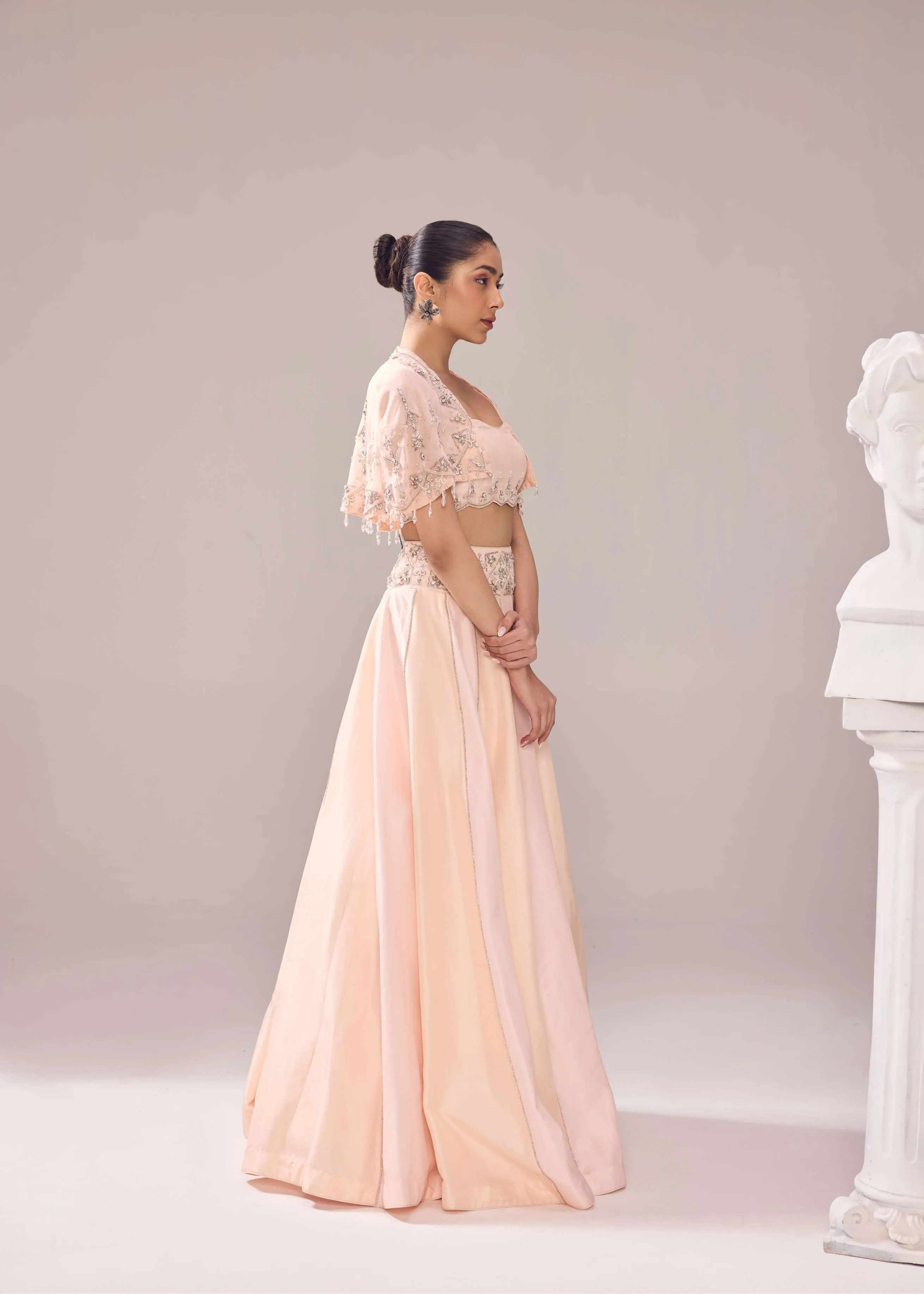 Margaret  Cape Lehenga set