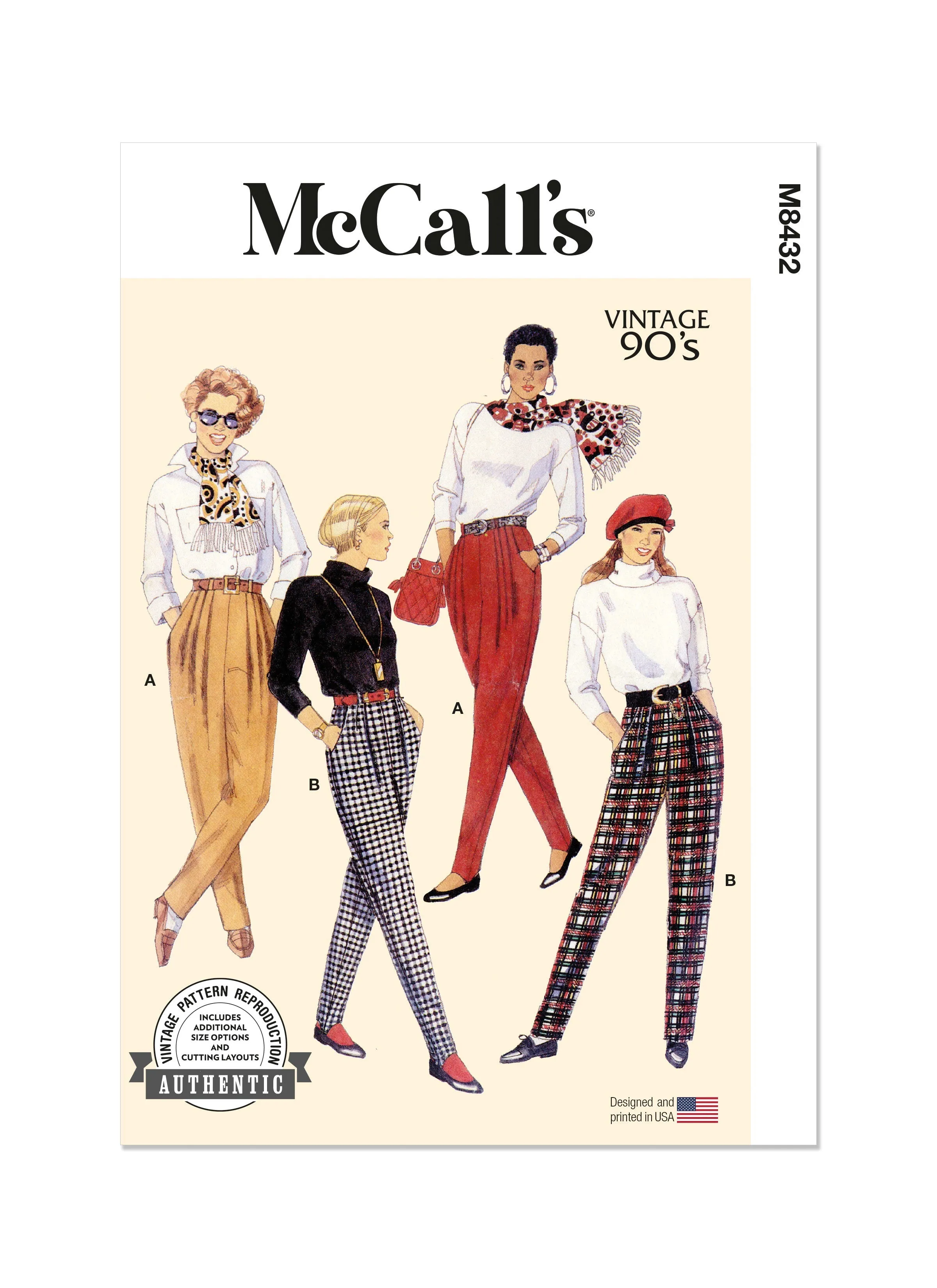 McCall's sewing pattern M8432 Misses' Pants