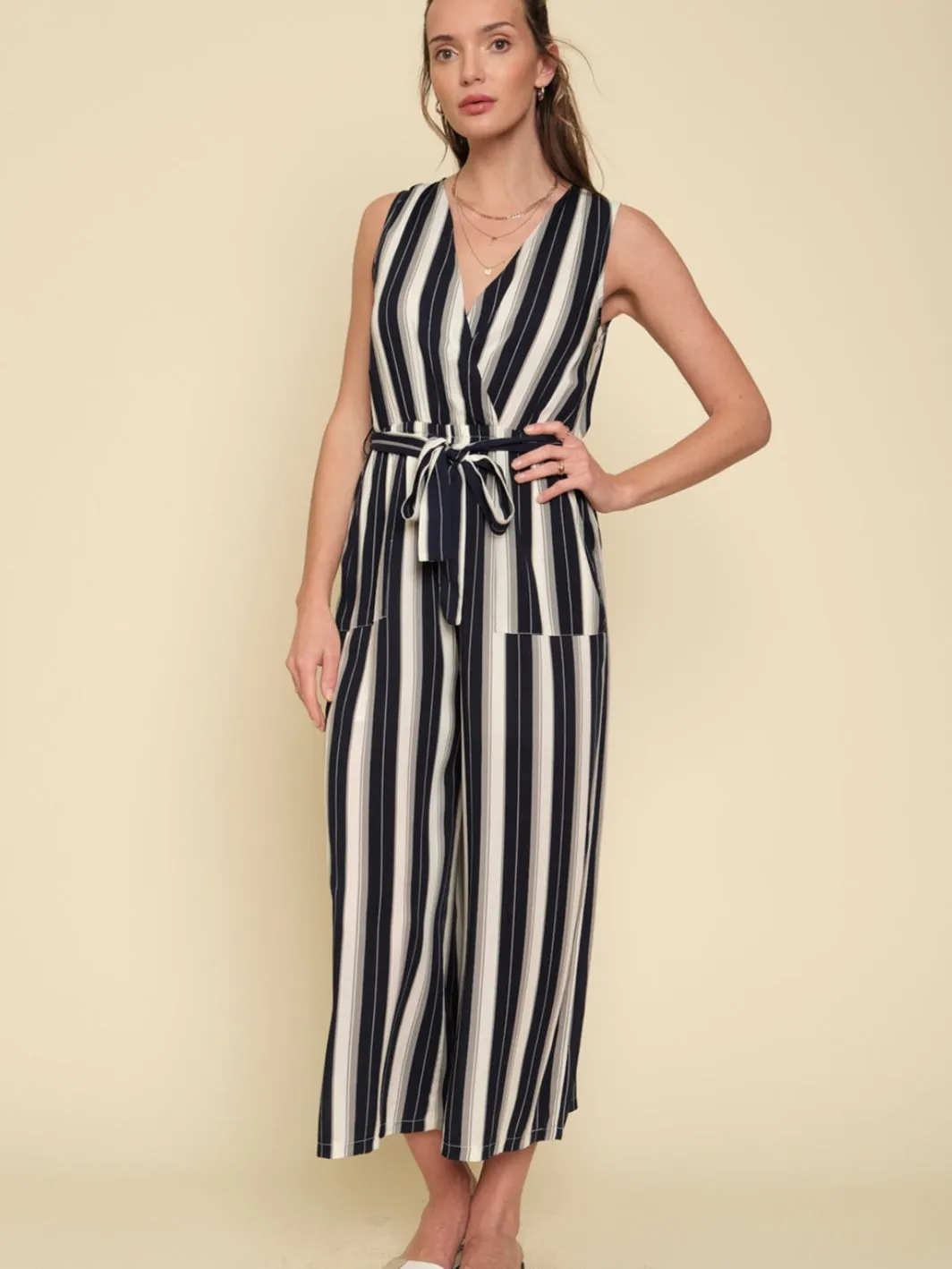 Melany Jumpsuit - Navy Mix