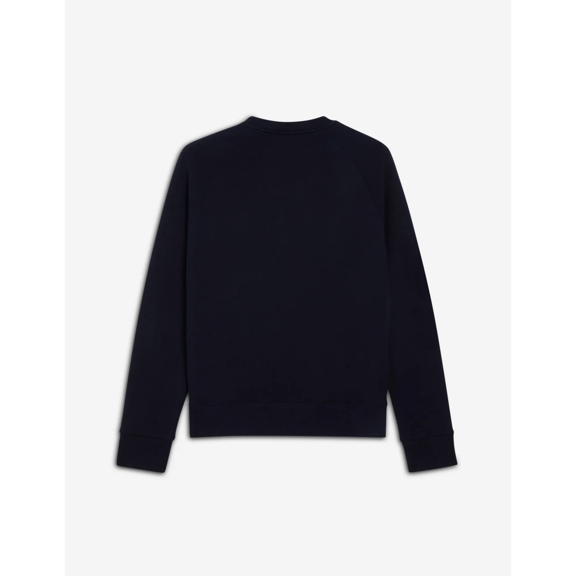 Men Tricolor Fox Patch Clean Sweatshirt - Navy