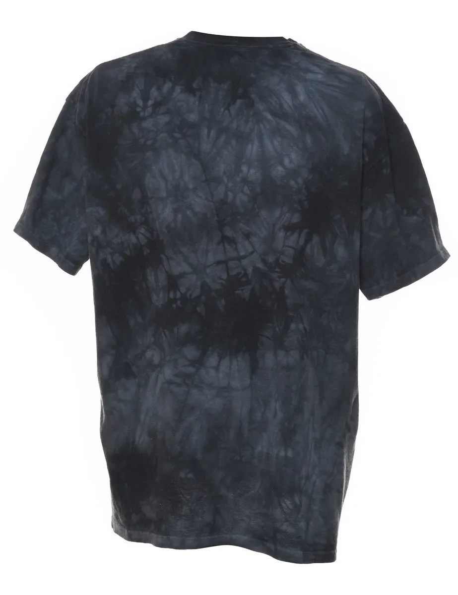 Multi-Colour Navy The Mountain Tie Dye T-Shirt - XL