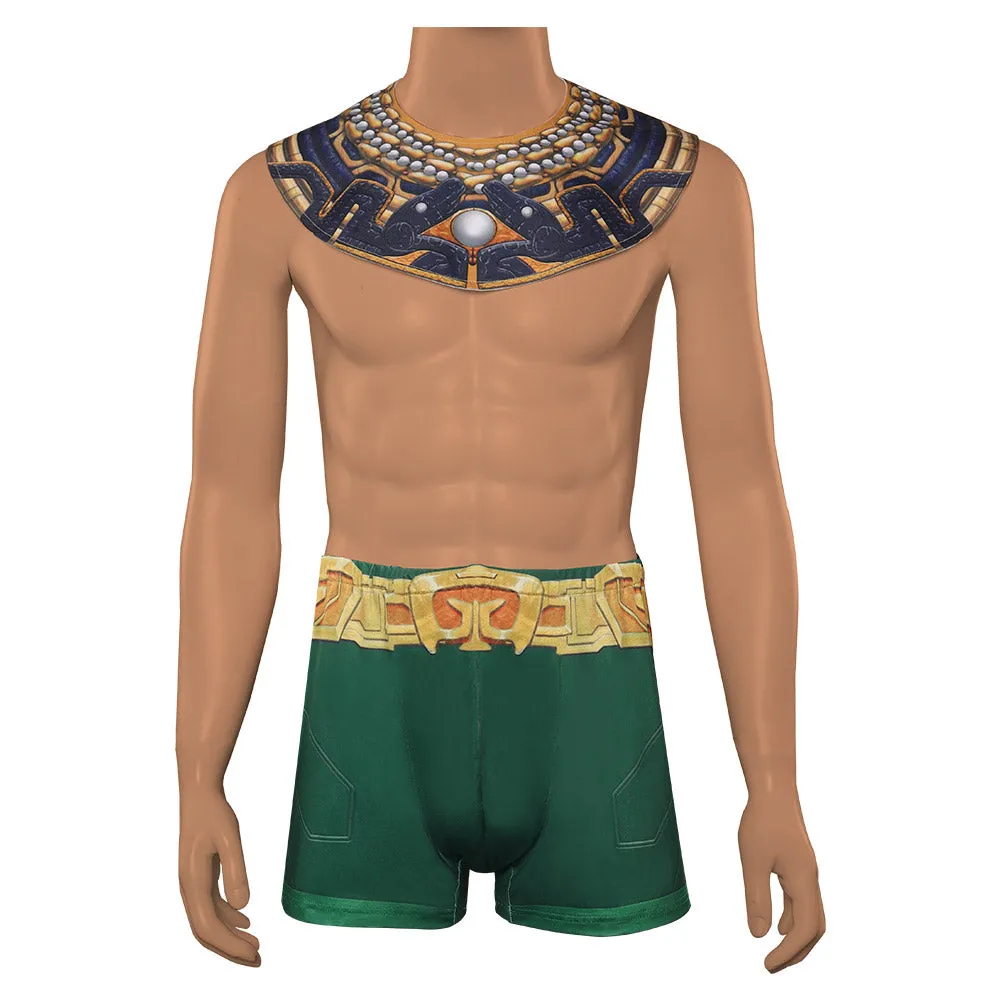 Namor Cosplay Costume Collar Cape Shorts Halloween Carnival Suit