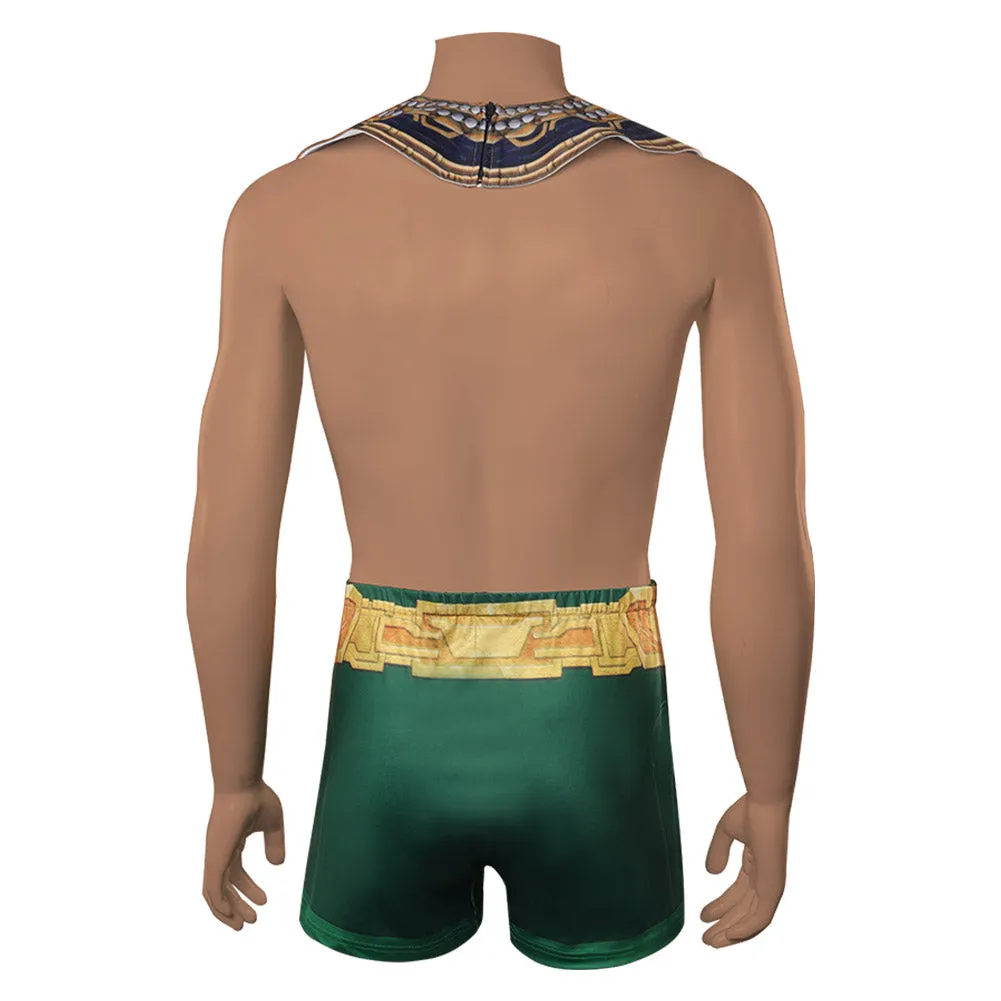Namor Cosplay Costume Collar Cape Shorts Halloween Carnival Suit
