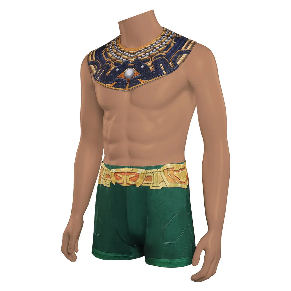 Namor Cosplay Costume Collar Cape Shorts Halloween Carnival Suit