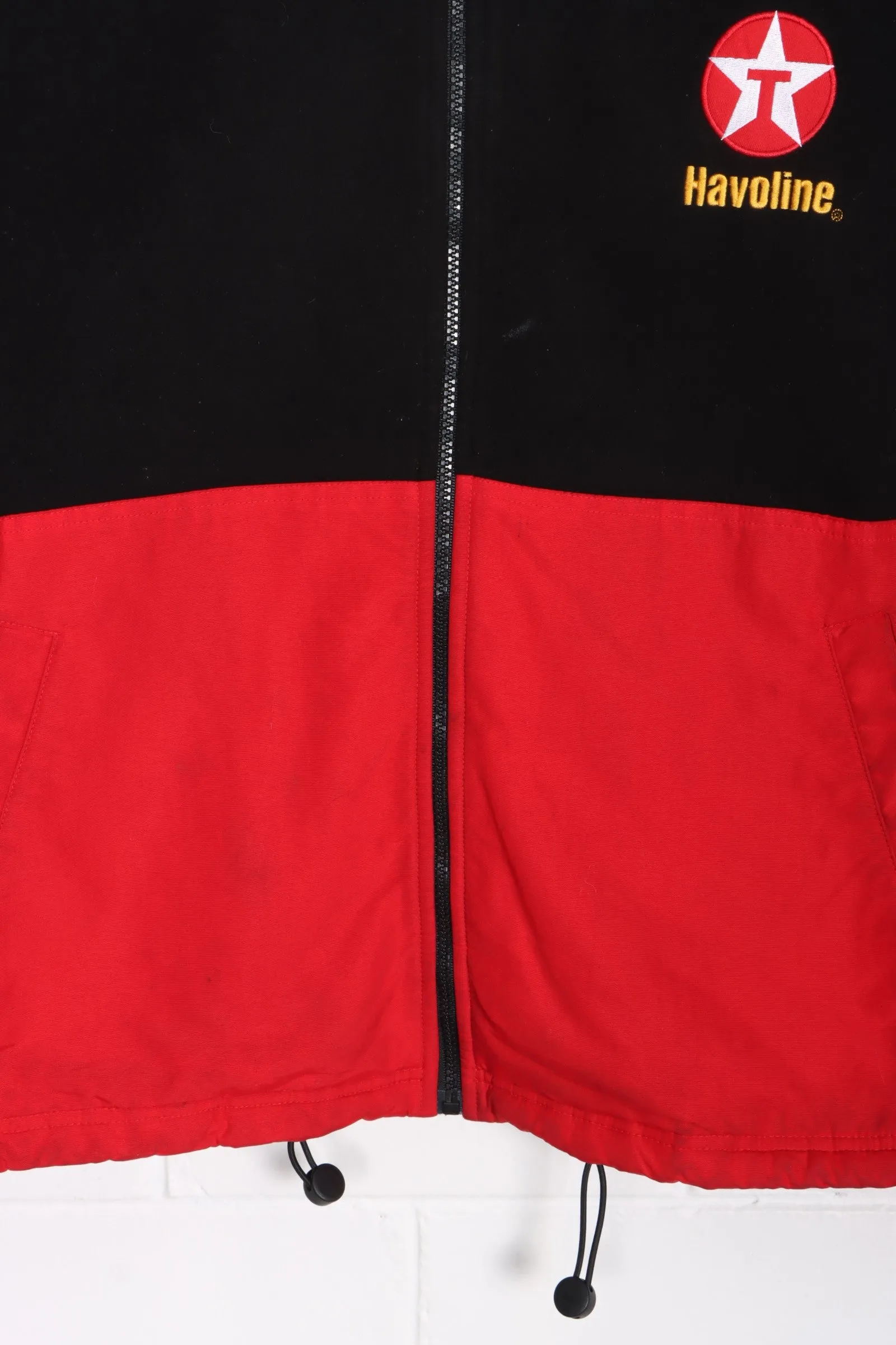 NASCAR Havoline Ricky Rudd #28 Colour Block CHASE Fleece Jacket (L)
