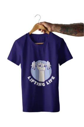 Navyblue Lifting Weight Plus-size T-Shirt