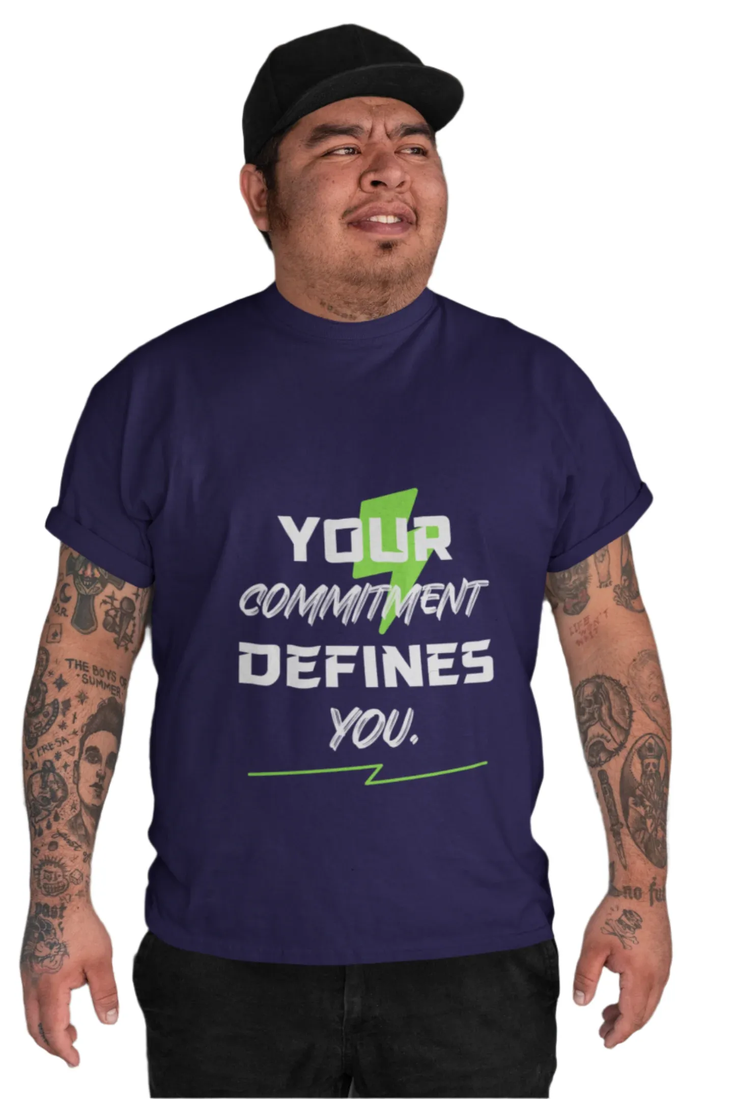 NavyBlue Workout Plus-size T-Shirt