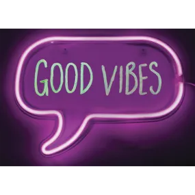 Neon Speech Bubble Light Frame