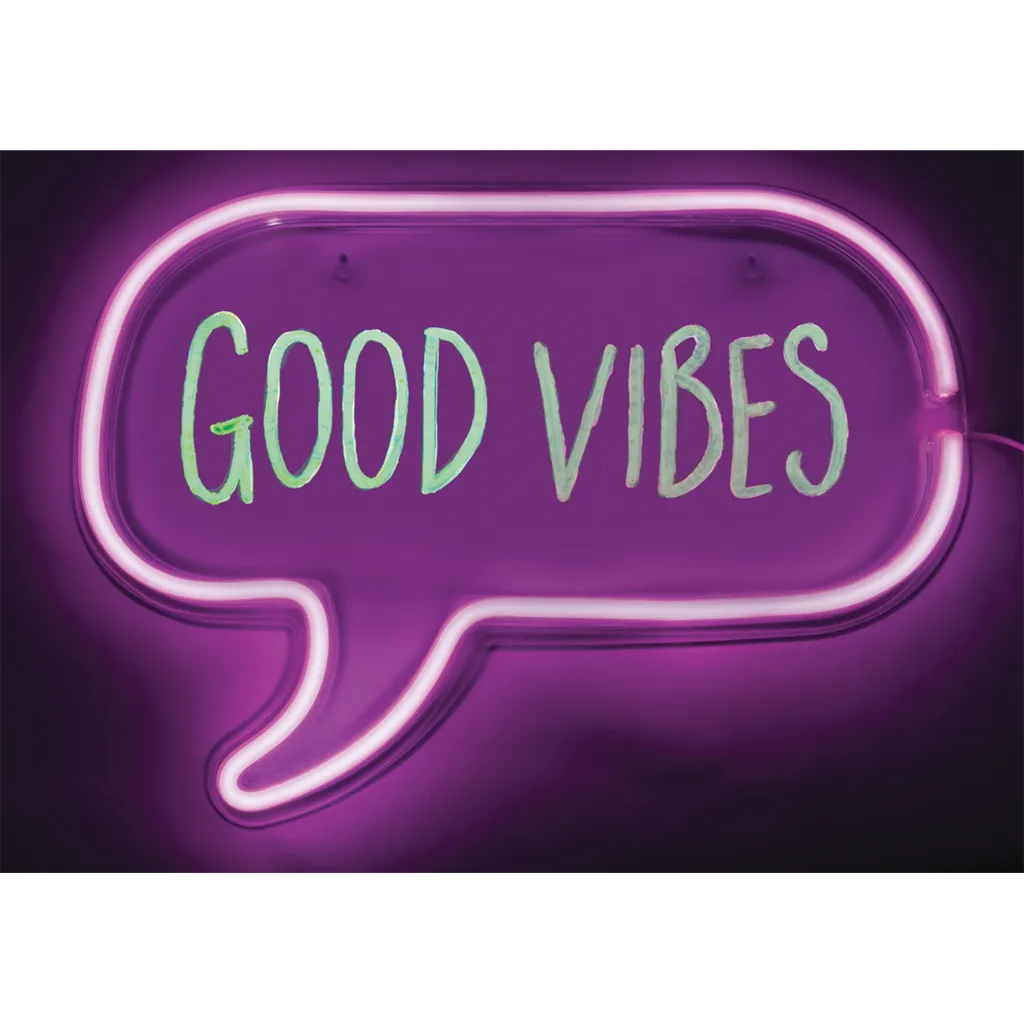 Neon Speech Bubble Light Frame