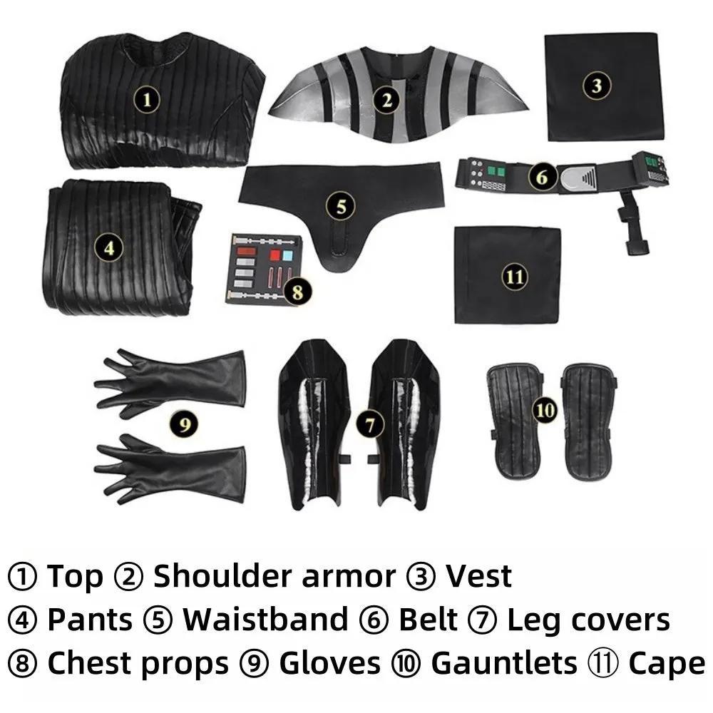 【New Arrival，In stock】Xcoser Star Wars Darth Vader Cosplay Costume Outfit Accessories Men Full Set