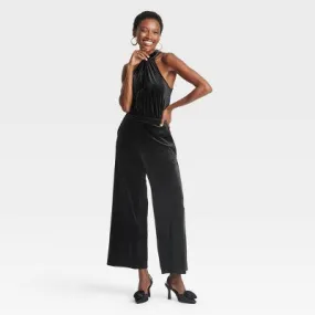 New - Women's Velvet Jumpsuit - A New Day