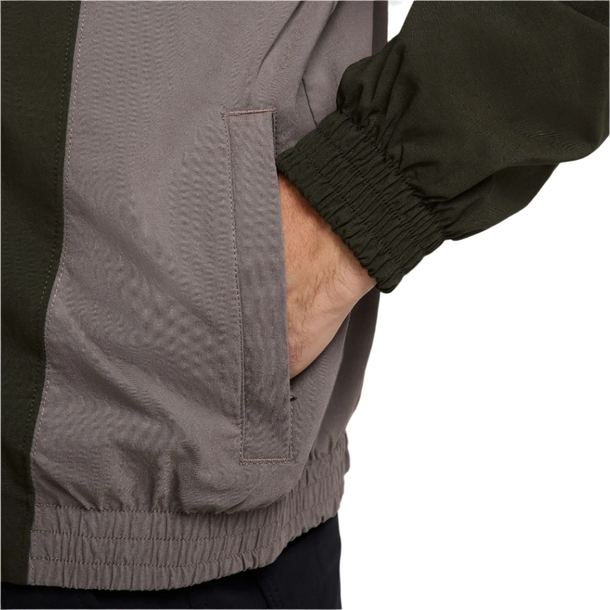 Nike SB - Full Zip Woven Skate Jacket in Sequoia/Cave/Stone/White