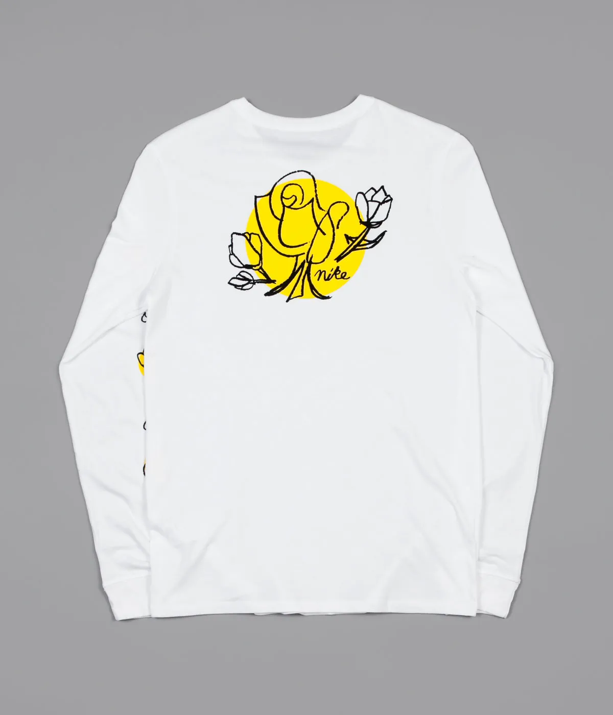Nike SB Roses Long Sleeve T-Shirt - White / Black