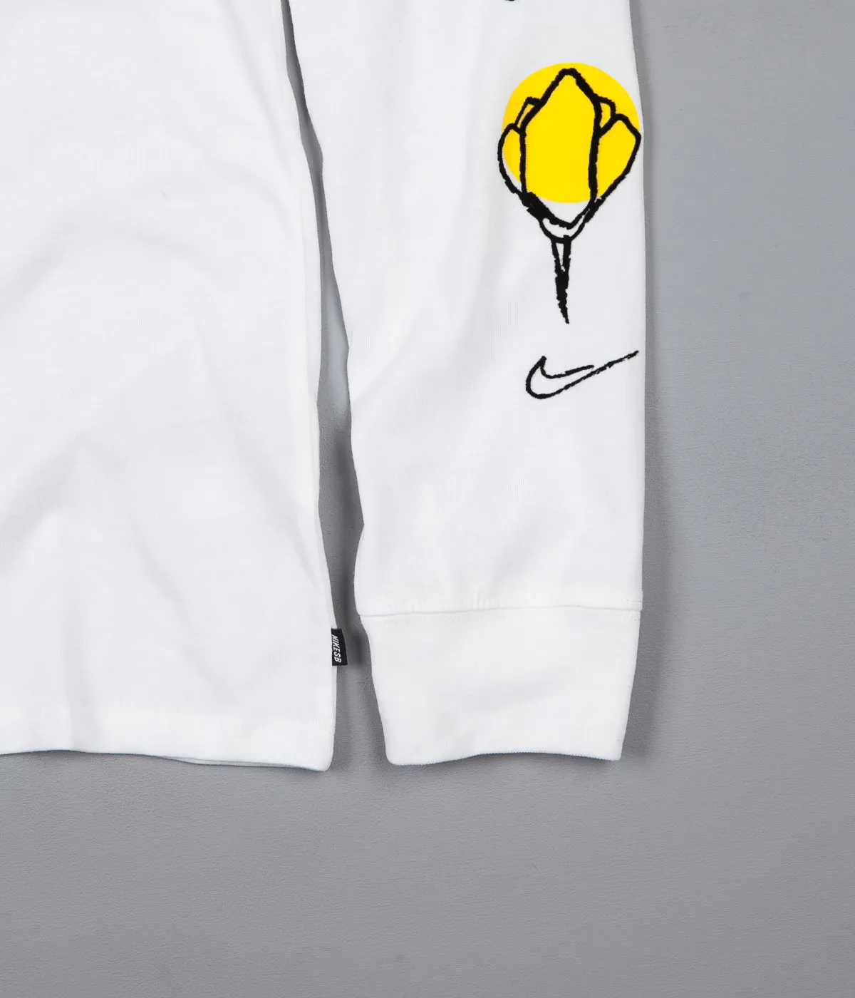 Nike SB Roses Long Sleeve T-Shirt - White / Black