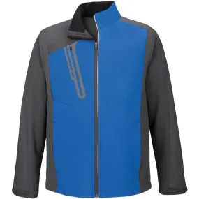 North End Men's Nautical Blue Terrain Colorblock with Embossed Print