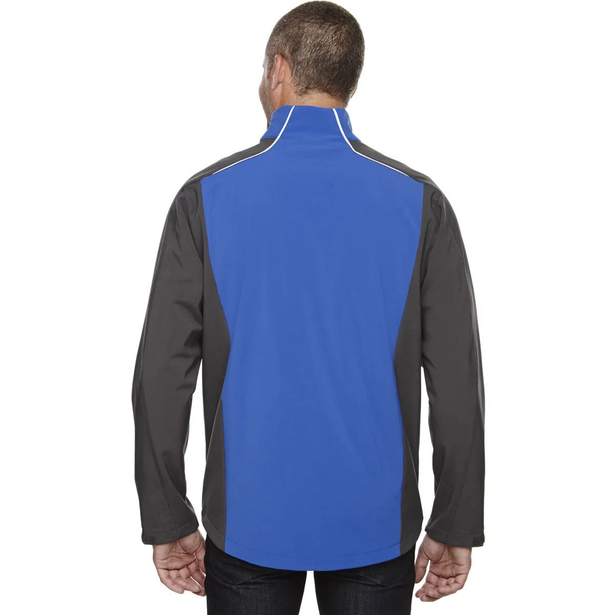 North End Men's Nautical Blue Terrain Colorblock with Embossed Print