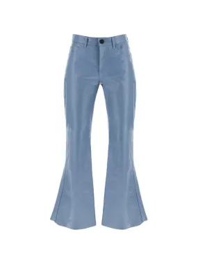 Opal Flared Leather Trousers