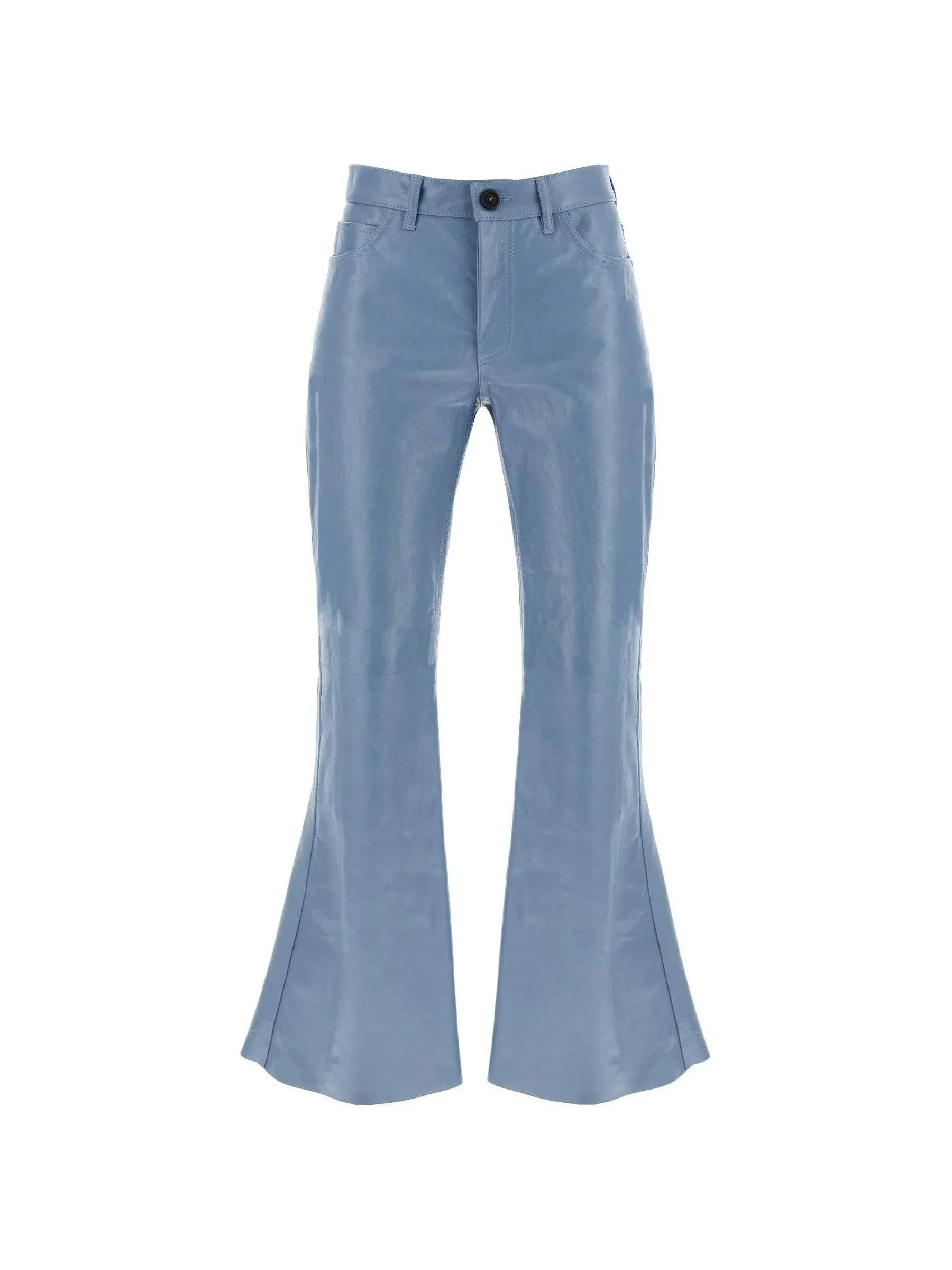 Opal Flared Leather Trousers