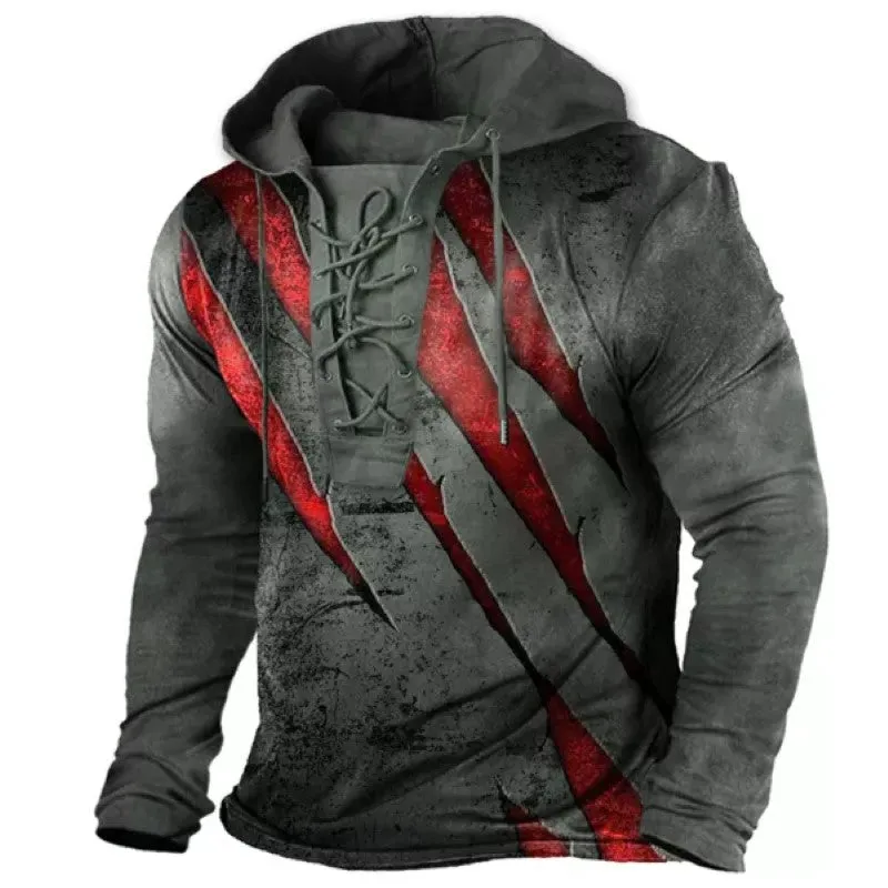 Outdoor Tactical Lace-Up Hoodies