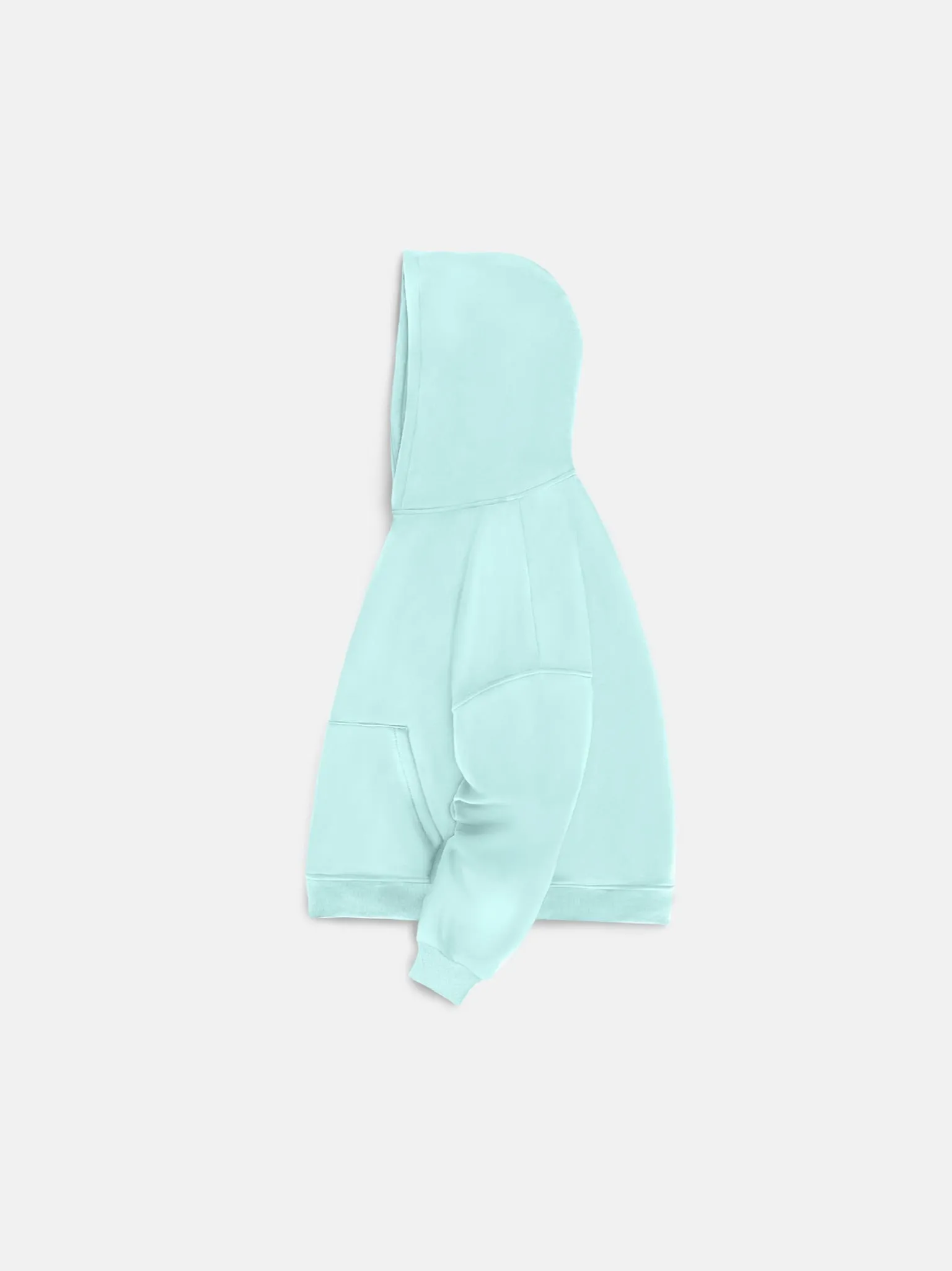 Oversize Basic Hoodie - Ice Blue