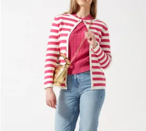 PARIS Stripe Cardigan