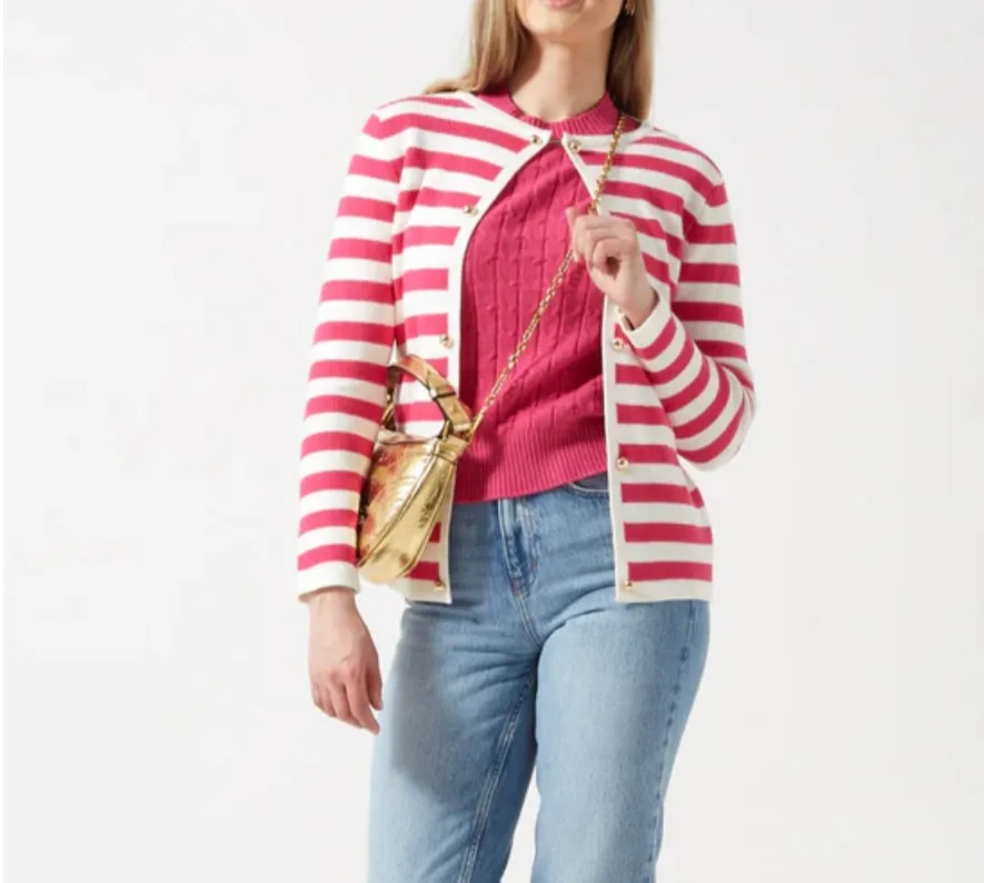 PARIS Stripe Cardigan