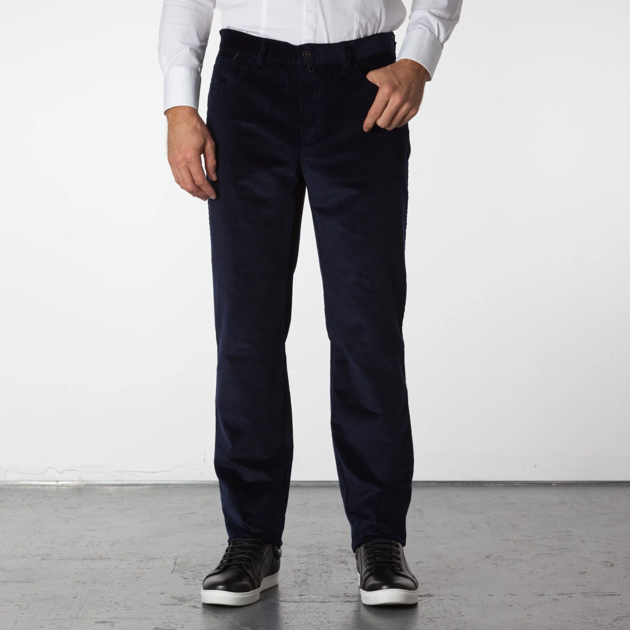 Parker 5 Pocket Corduroy Pants - Navy
